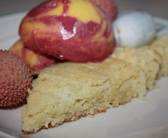 Helt gudomlig Vitchoklad & lime Blondie ( Ljus Kladdkaka)