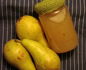 En lyxig päronmarmelad med vuxen smak