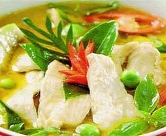 Kang Khiew Wan Gai, grön curry med kyckling
