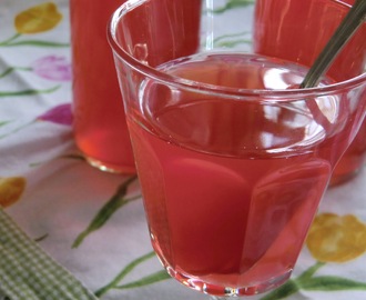 Lättsötad vanilj- och kanelsmakande rönnbärsäppeldricka på mitt sätt - en rosa dricka i rosa månaden oktober