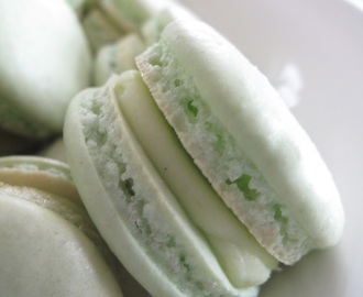 Lime Macarons