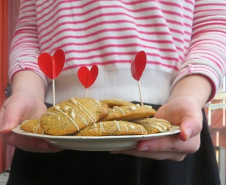 Mjuka cookies med lakrits och vit choklad