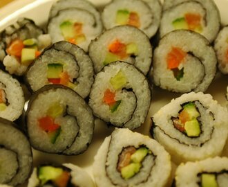 Japanska Sushi & Kinesiska Potstickers Dumpling