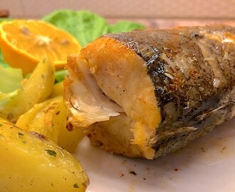Peceni oslic sa krompiricima - Posni recepti - Roasted Hake with Potatoes -  Fish recipe- CooKing