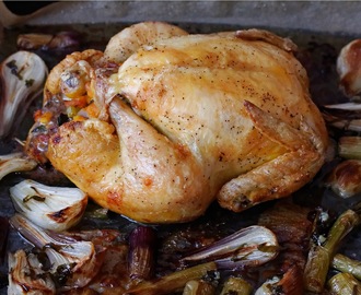 Ugnsbakad kyckling (8 portioner)