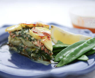 Laxpudding med gravad lax