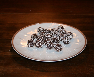 Chokladbollar med Zoega Hazienda, hela kaffebönor
