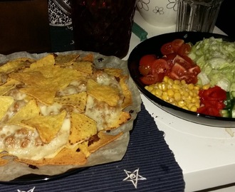 Vegetarisk Nachotallrik, enkelt, mättande och supergott!