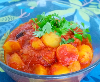 Indisk tomat & currygryta- Aloo tamatar jhol