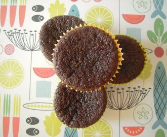 Chokladmuffins med cheese cakefyllning