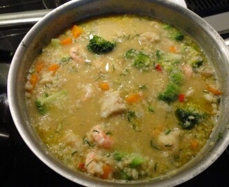 Recept: Godaste Curryfisksoppan med bulgur