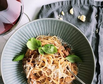 Spaghetti och köttfärsås á la Catarina