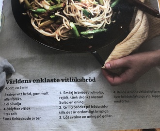 Grillat vitlöksbröd m olivolja