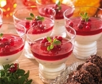 Lingonpannacotta