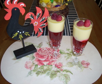 Hallonpannacotta