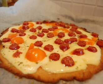 Pizza á la LCHF recept