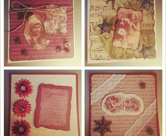 Pyssel - Scrapbooking - Julkort