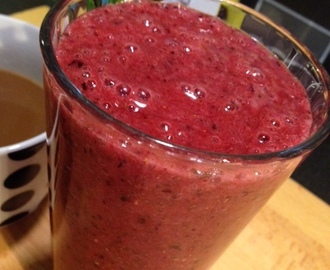 Icy blue chia-smoothie