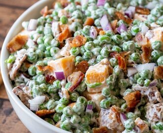 Best Creamy Pea Salad Recipe