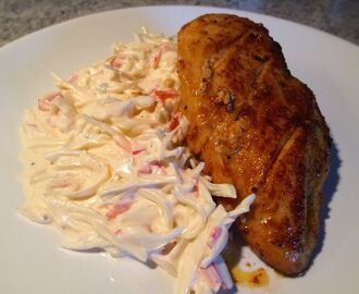 Lchf Stekt Kycklingfilé med Coleslaw