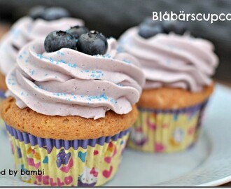 Blåbärscupcakes + tips när man ska spritsa!