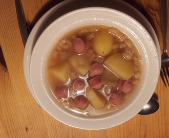 Potatissoppa med makaroner