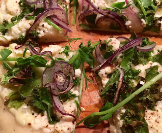 Elsas nyår - Pizza Bianco med grönkål och vitost