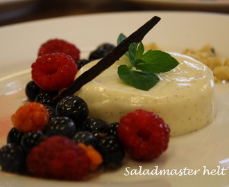 Yoghurt – pannacotta med høstens bær