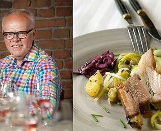 Glaserade revbensspjäll med smakrik potatissallad