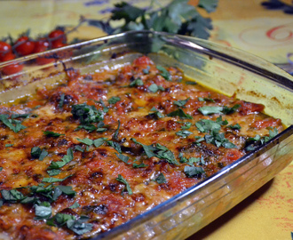 Gratin de courgettes provencal – squashgratäng med tomatsås & ost