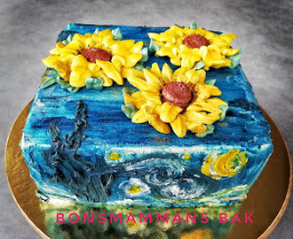 Vincent van Gogh inspirerad tårta