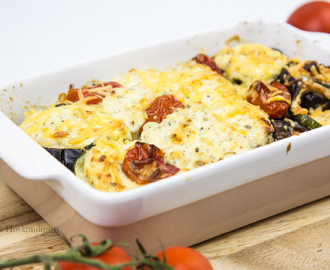 Creamy Aubergine-Zucchini Bake