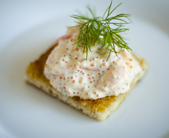 Gott och smakrikt med en skagen parmesan