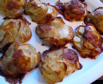 Potatiskakor med parmesan och ugnsbakade kycklingfiléer!