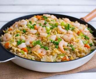 Fried rice med räkor