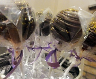 Veganska cakepops med salt caramel och choklad