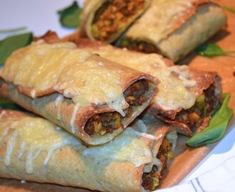Burritos med köttfärs och saffransblomkålsris