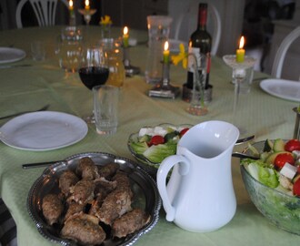Årets första picknick och grekiska smaker till middag
