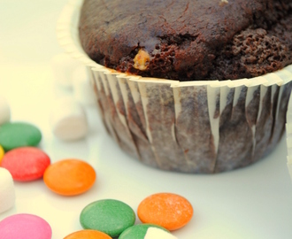 Chokladcupcakes med marshmallows & non stop