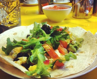 Breakfast Burrito + enkel salsa