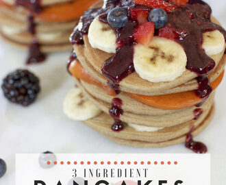 3-Ingredient Oil- & Gluten-free Vegan Pancakes