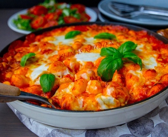 Gnocchi alla sorrentina- Gratäng med gnocchi, tomatsås och ost