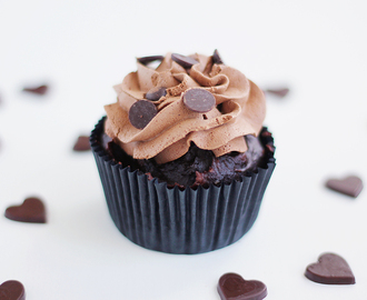 Hälsosamma chokladcupcakes