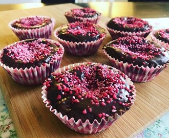 Chokladmuffins med jordgubb och nutella!