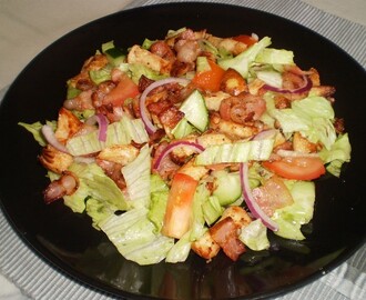 Kyckling & bacon sallad