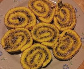 Recept Saffransrulltårta med apelsinchokladfyllning