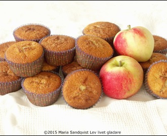 Äppelmuffins med kanel och kardemumma