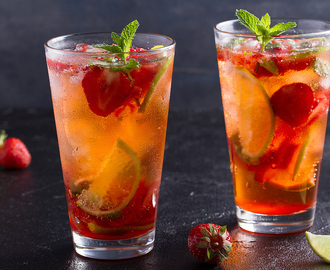 Strawberry Collins – alkoholfri drink | ELLE mat & vin