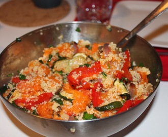 Couscous med grillade grönsaker