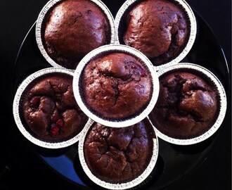 Chocolate raspberry muffin